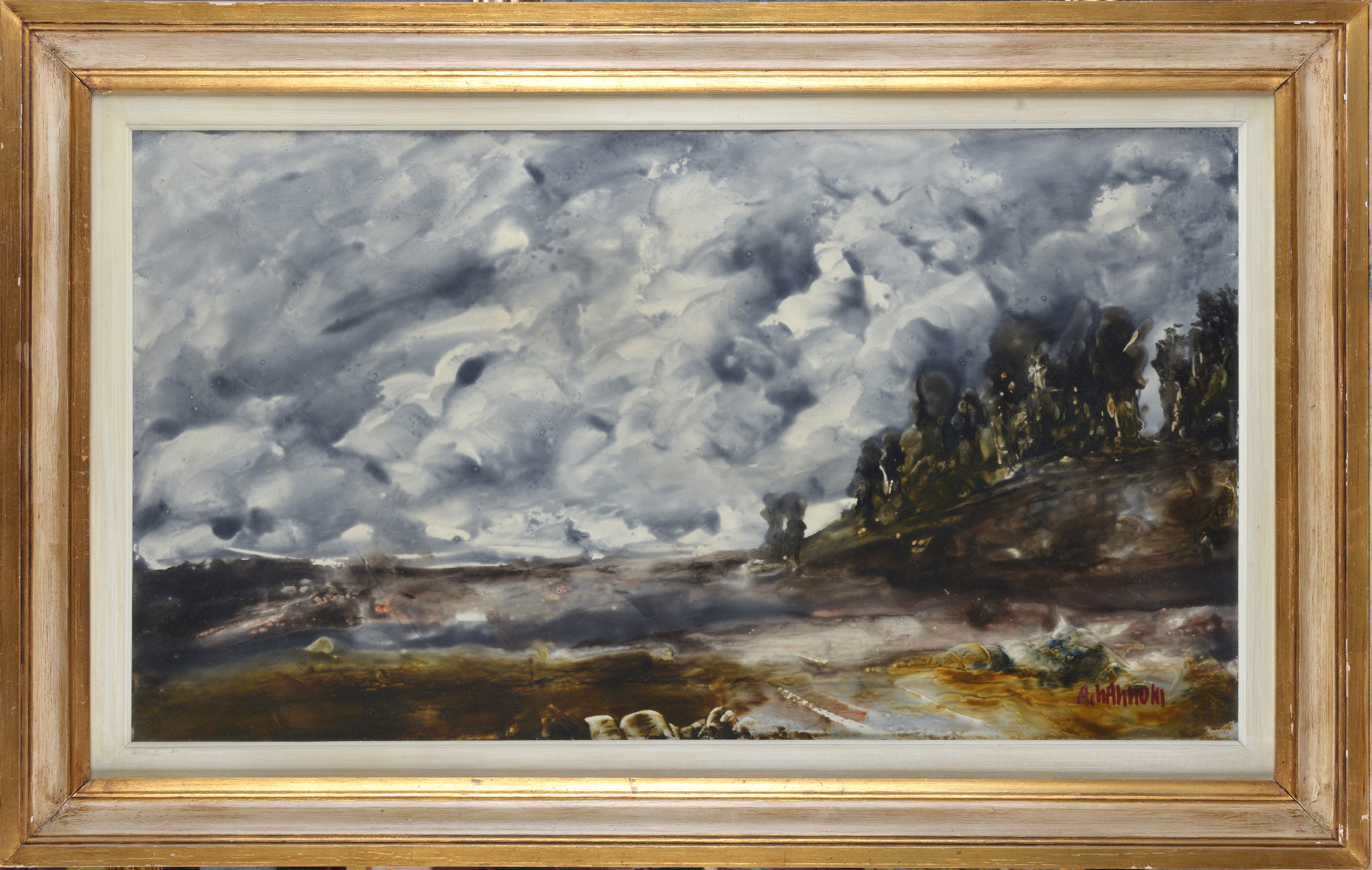 Alfredo Nannoni - Tempesta, olio su tela