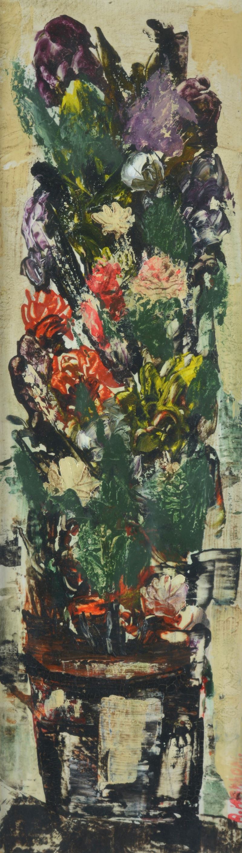 Alfredo Nannoni - Fiori - olio su tela