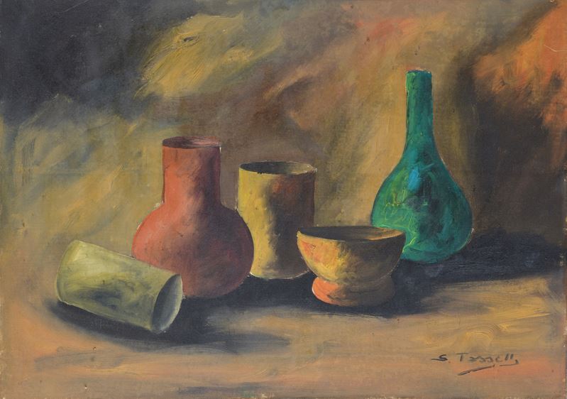 Natura morta con vasi