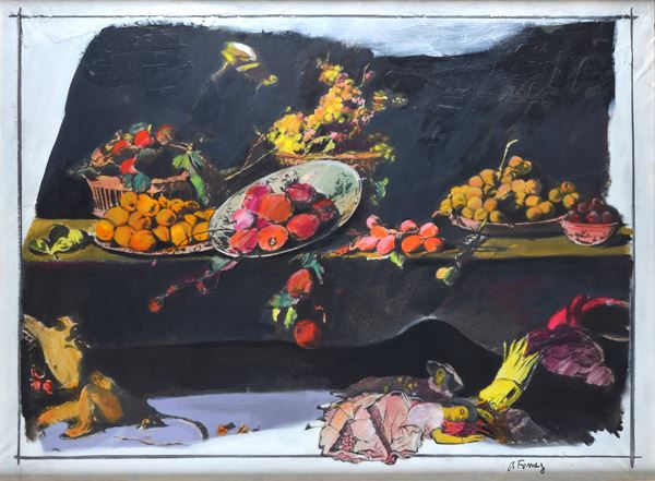 Antonio Fomez - Tavolata con Demoiselles