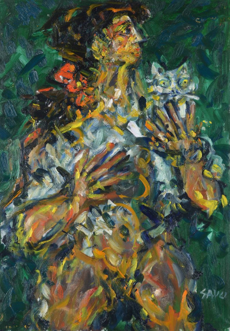 Figura con gatto