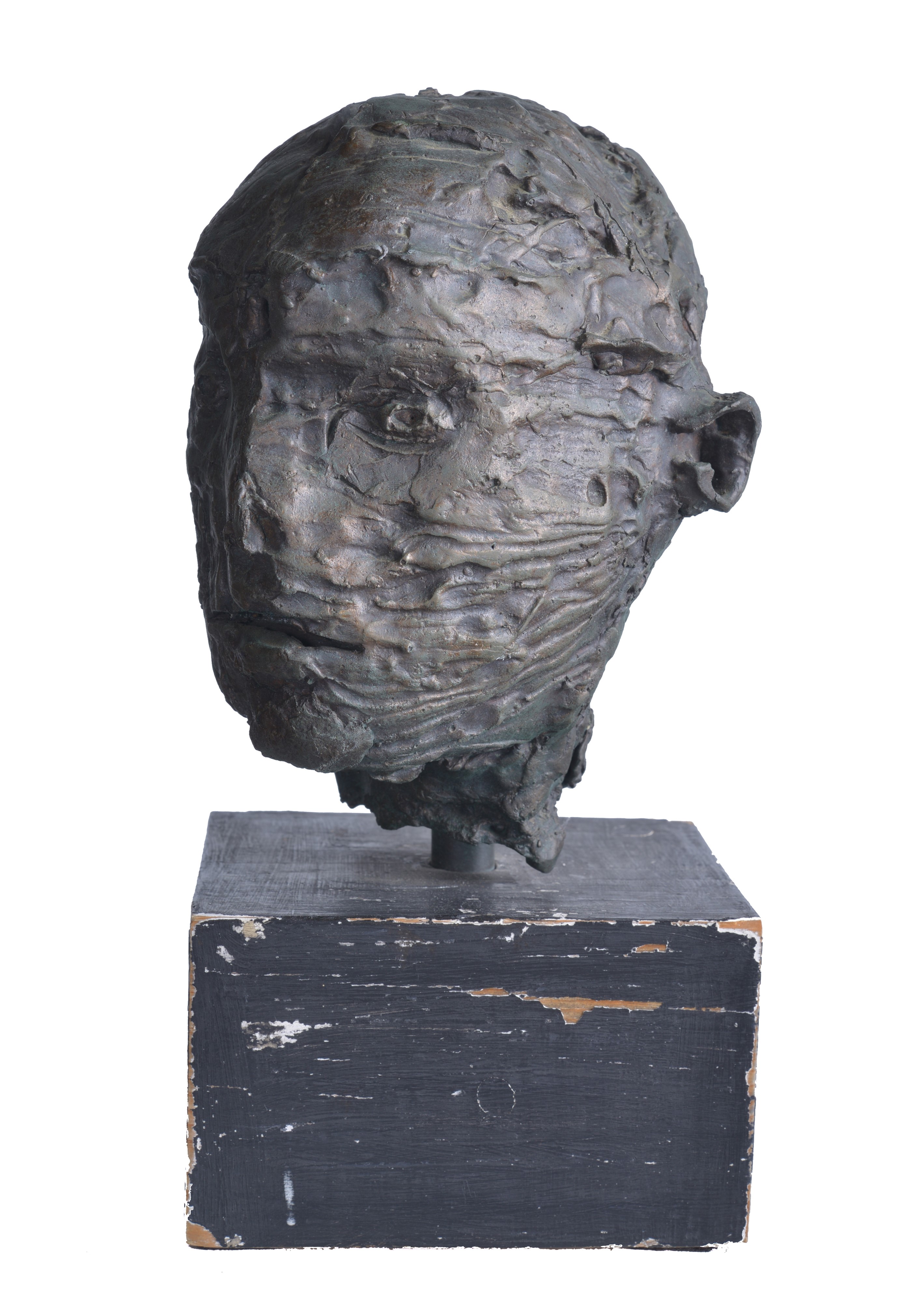 Luciano Minguzzi - Volto, scultura in bronzo
