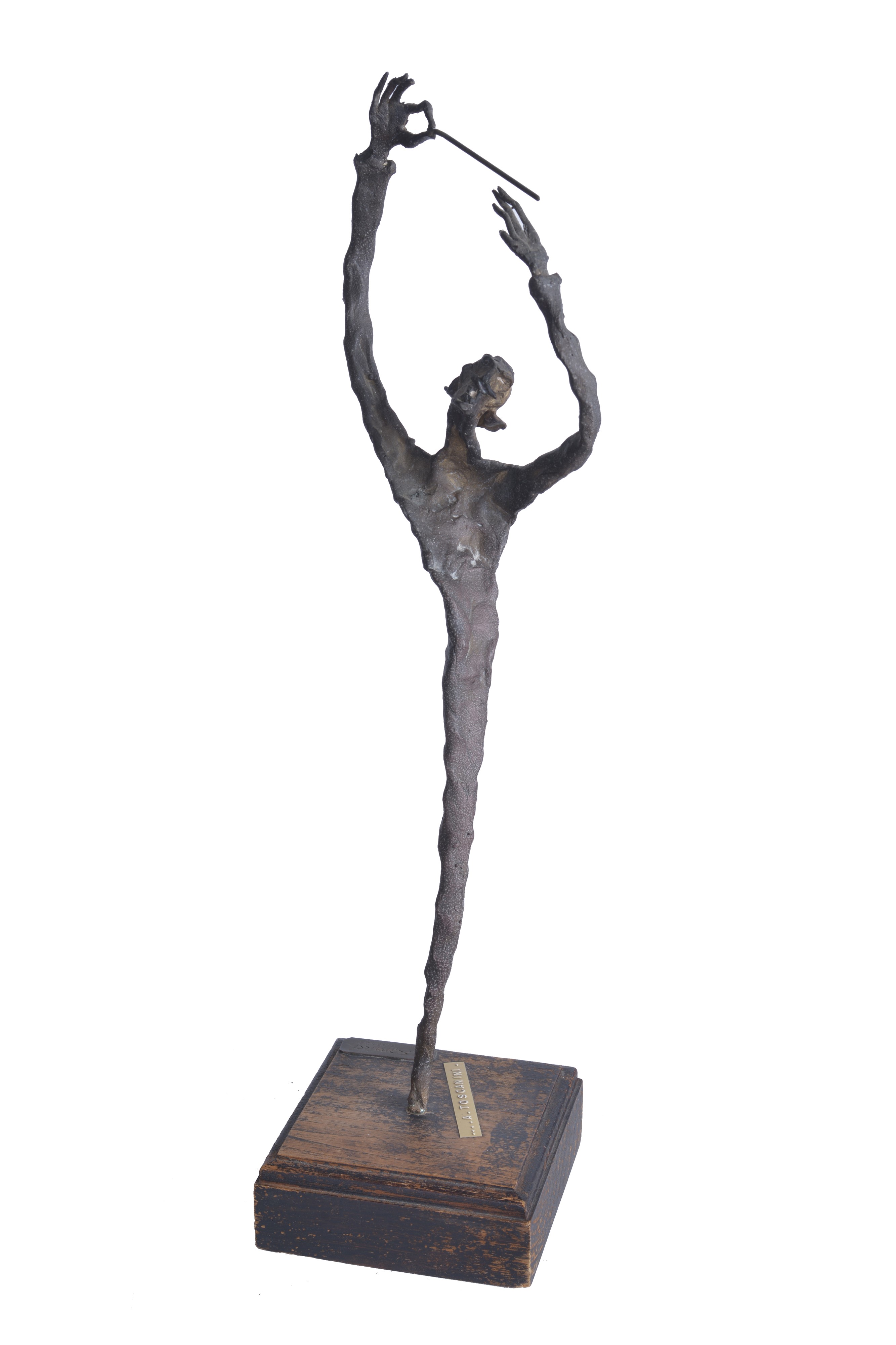 Emanuele Scarnicci - Scultura in bronzo firmata sul verso