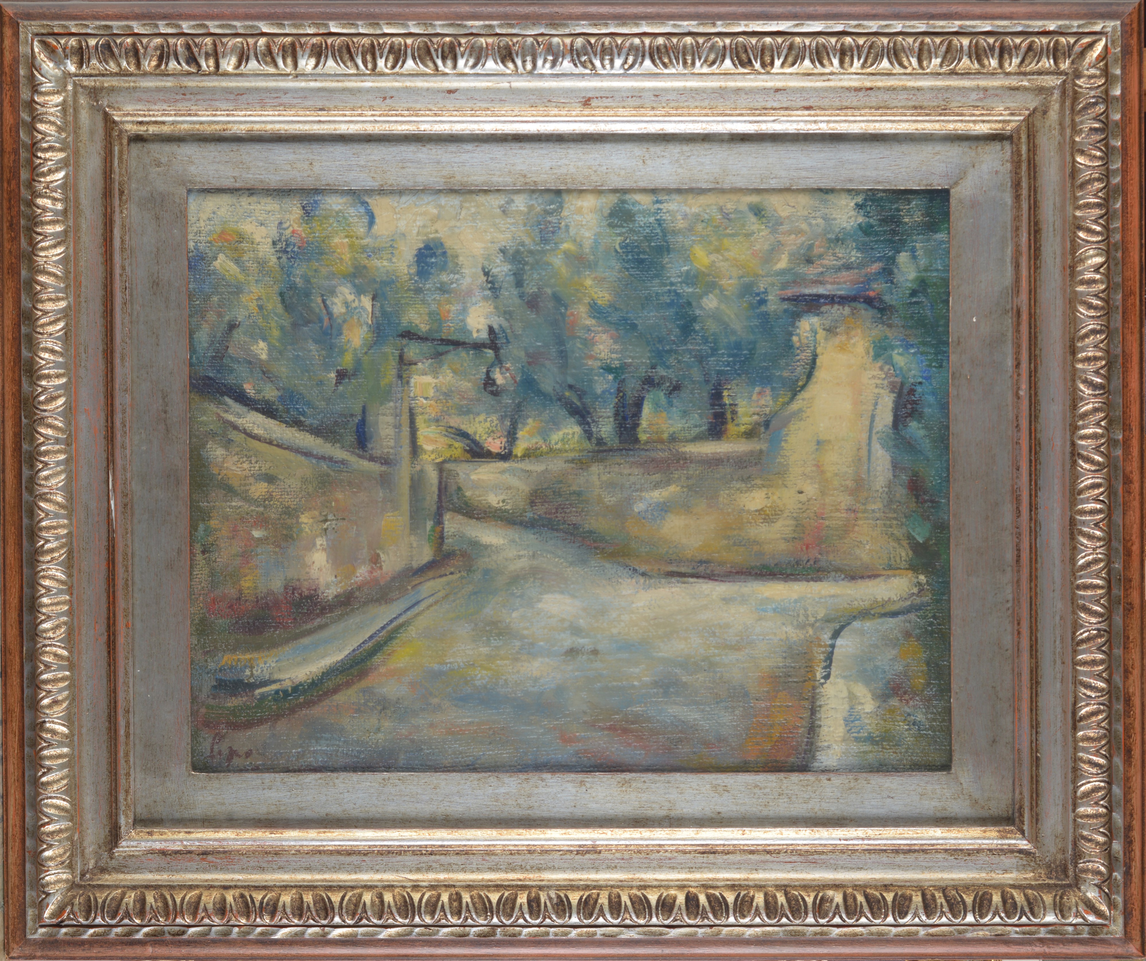 Enzo Pregno - Via San Leonardo, olio su tela