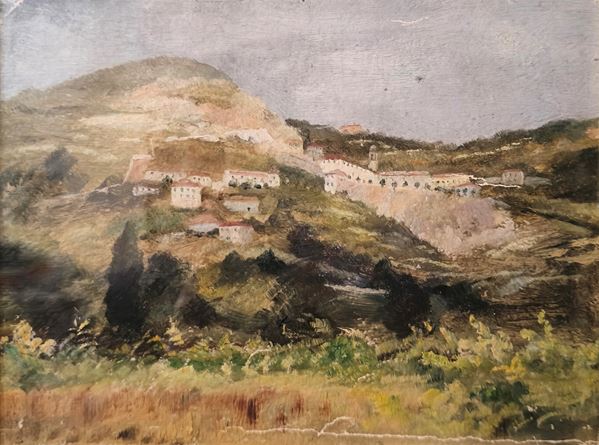 Anonimo, XIX sec. - Veduta di Montenero