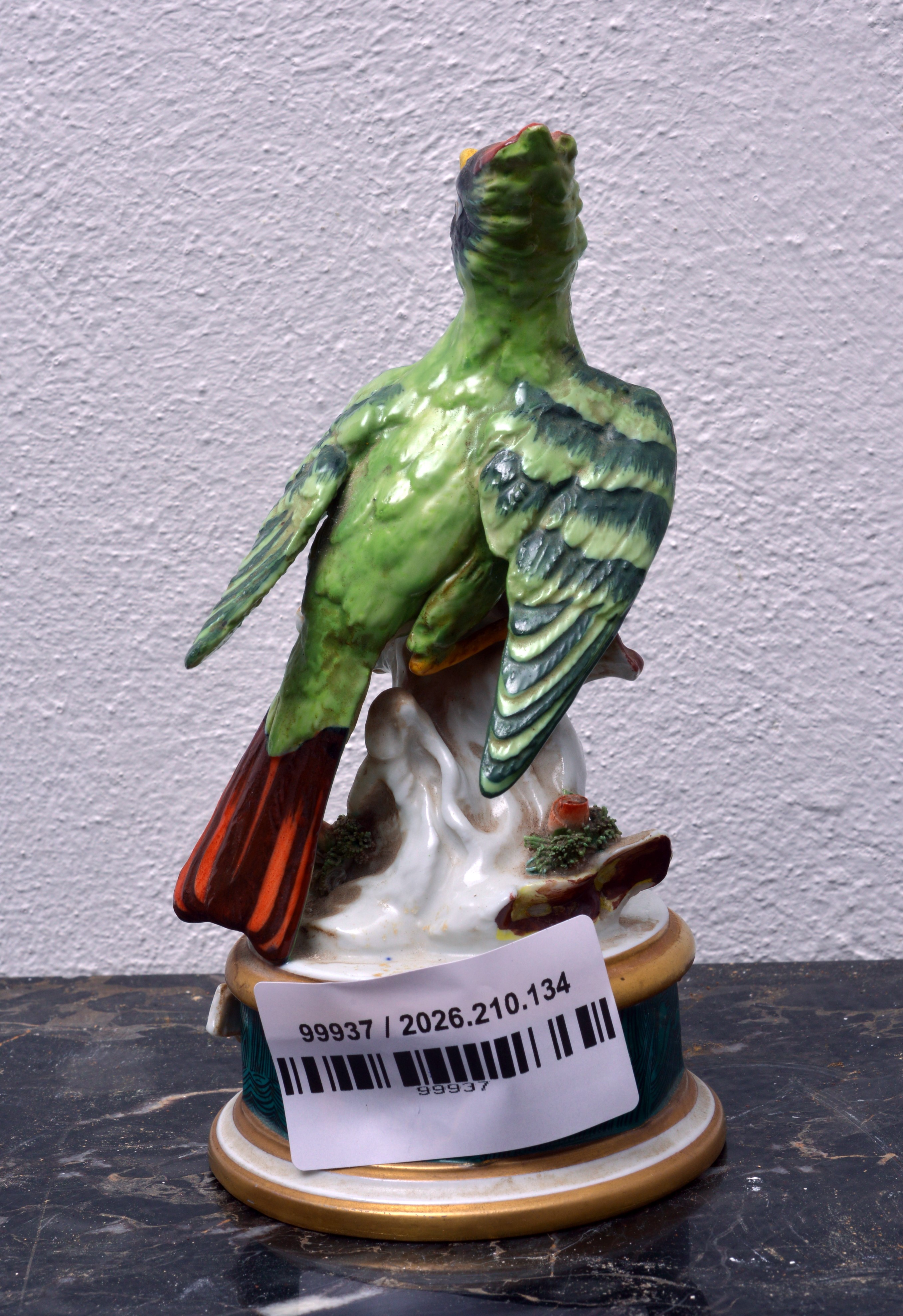 Uccello, porcellana policroma Richmondena Sevres-Vincennes