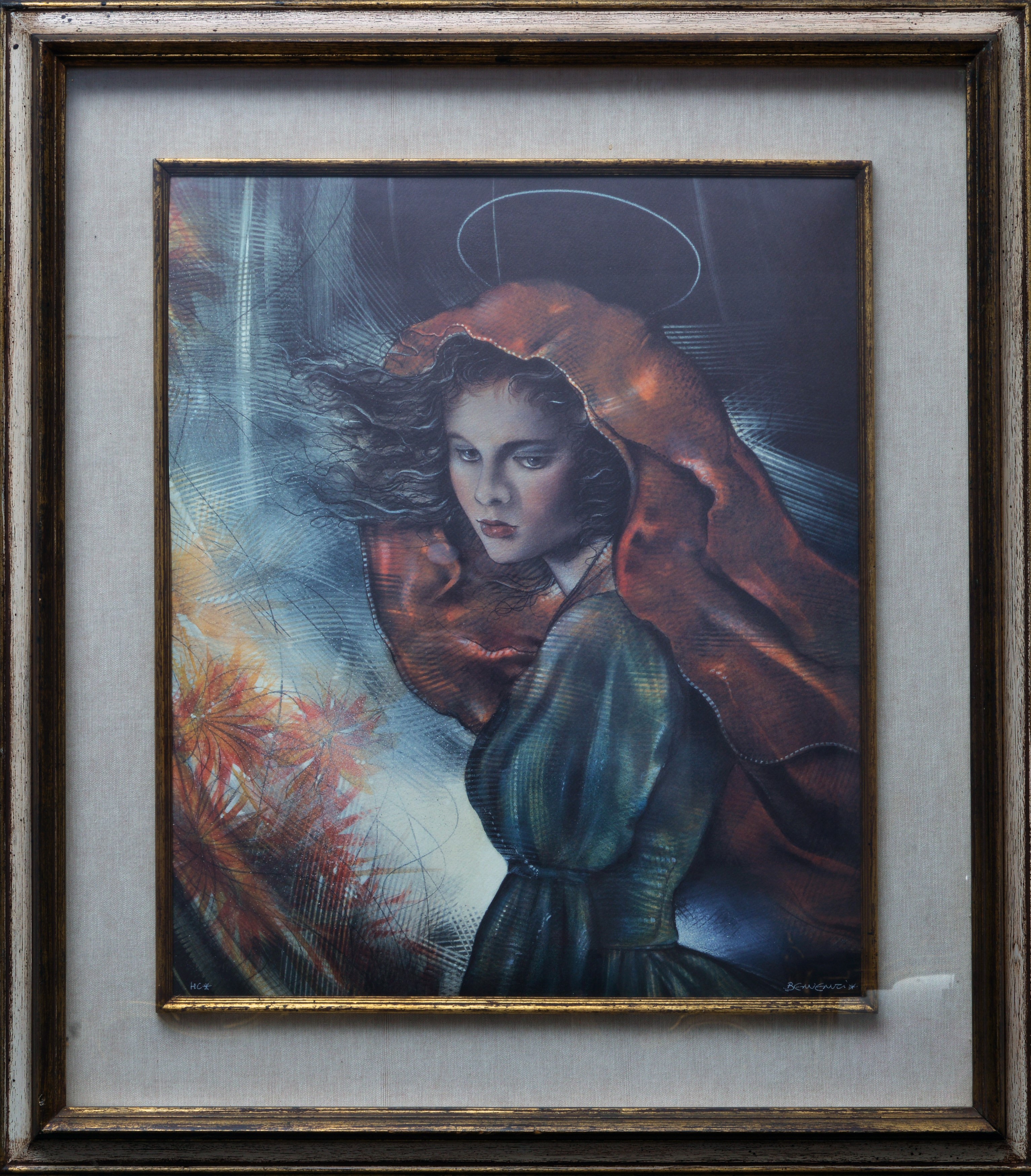 Riccardo Benvenuti - Santa Rita - Litografia, 50x60 cm, es. HC