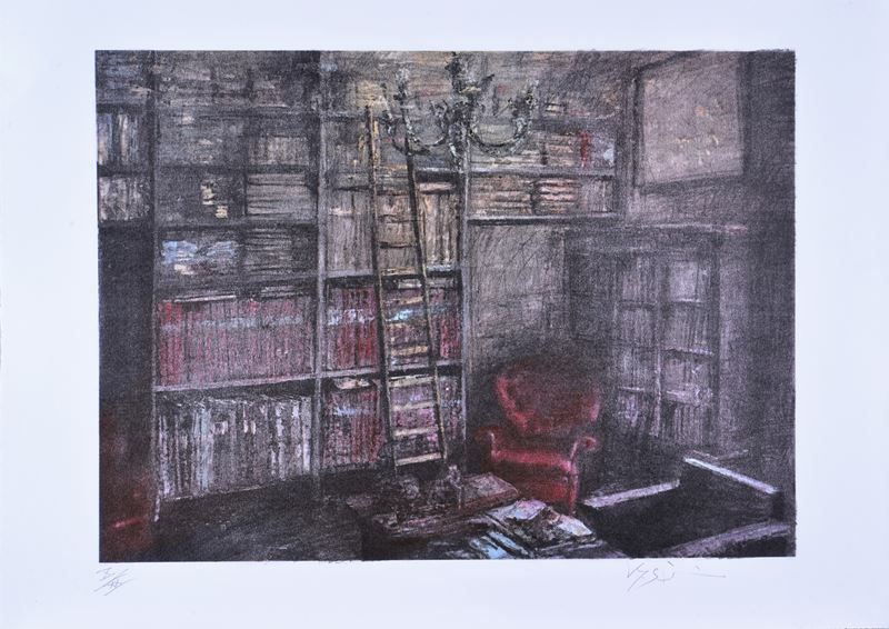 Massimo Giannoni - Libreria, litografia