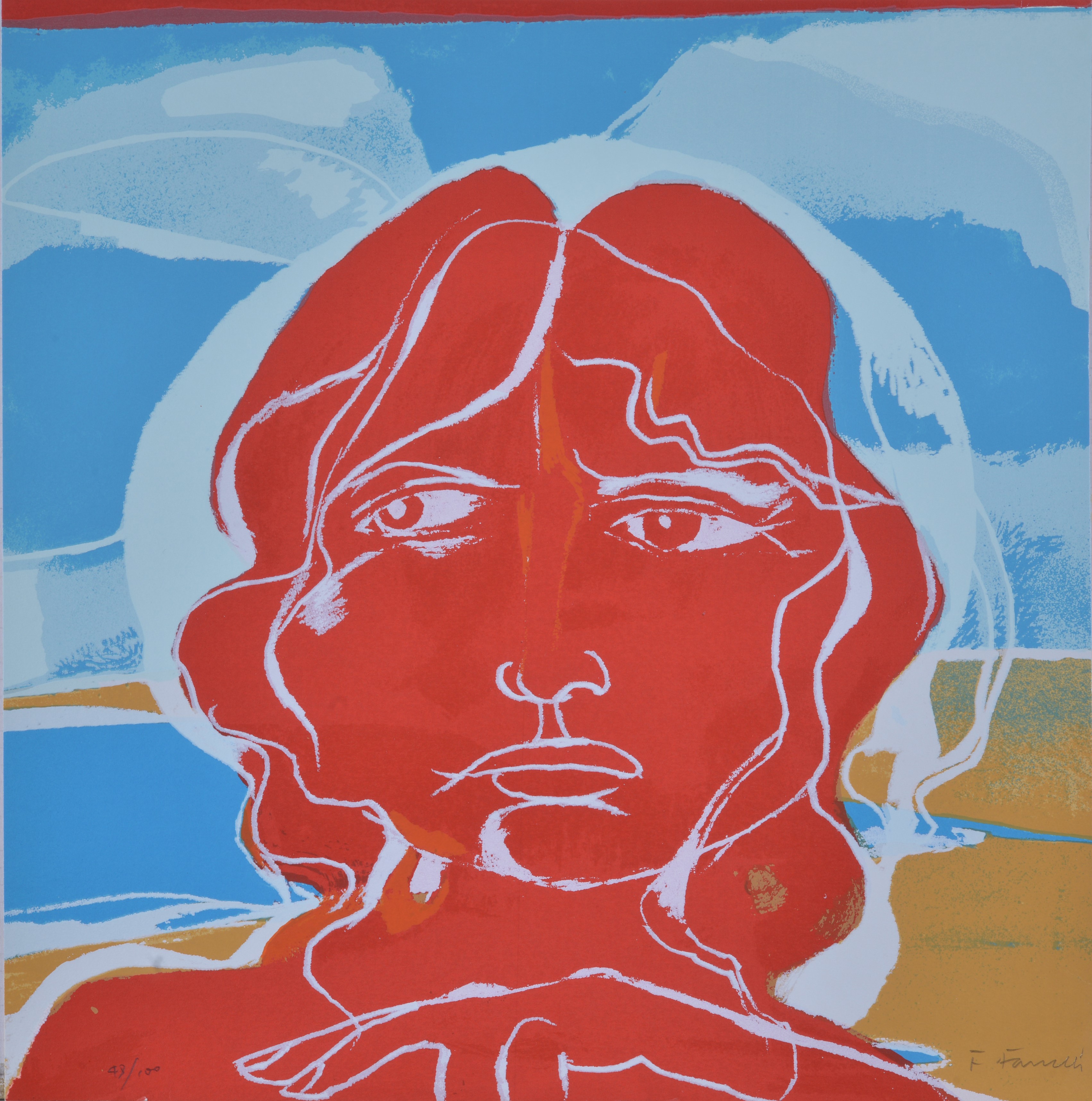 Fernando Farulli - La donna e il Mare, Cartella con tre serigrafie