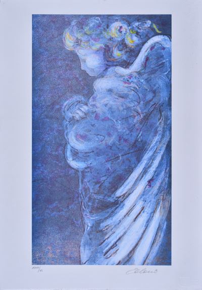 Angelo - Litografia, 50x35 cm, es. XXVII/XC