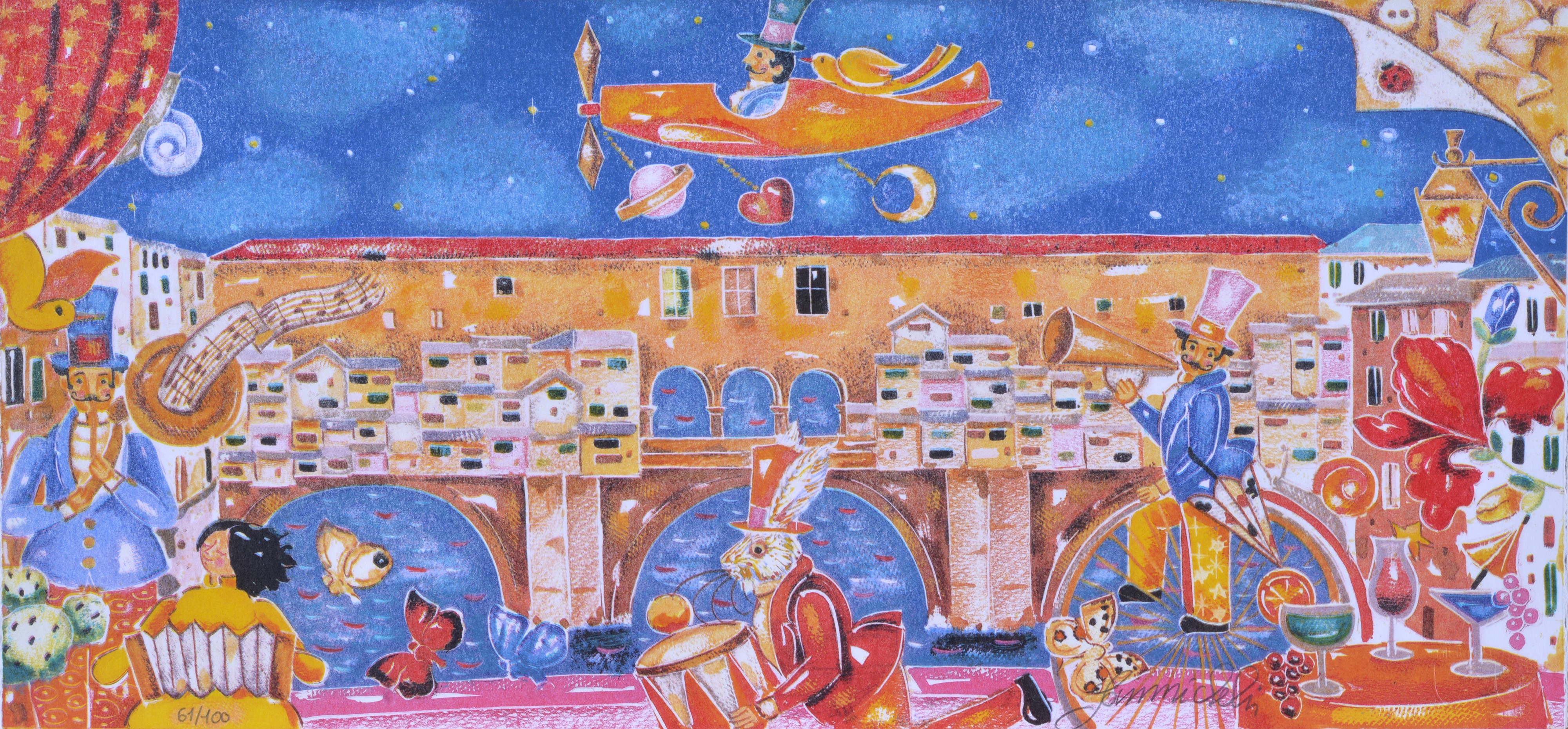 Calvetti-Cionini-Sammicheli, Il grande viaggio (litografia originale)