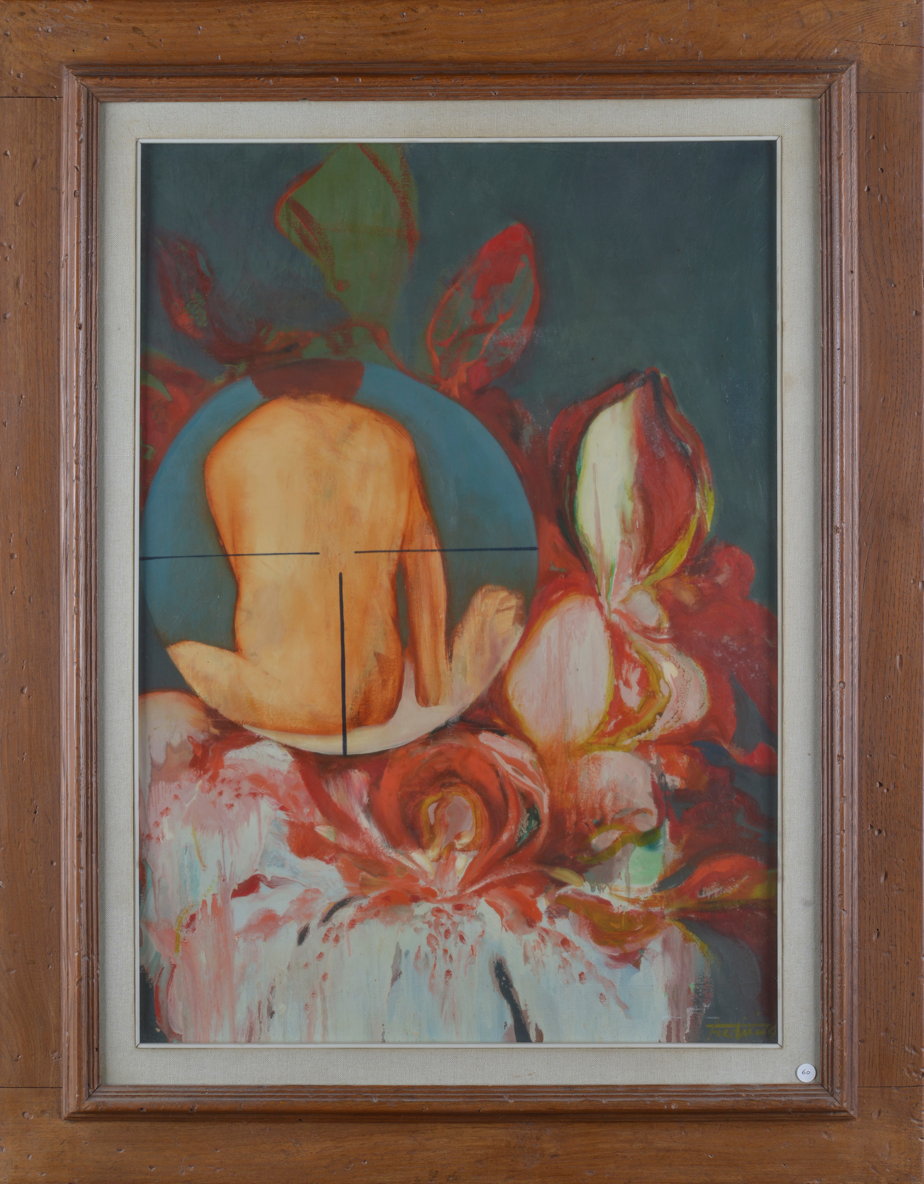 Piero Tredici - Senza titolo, olio su tela