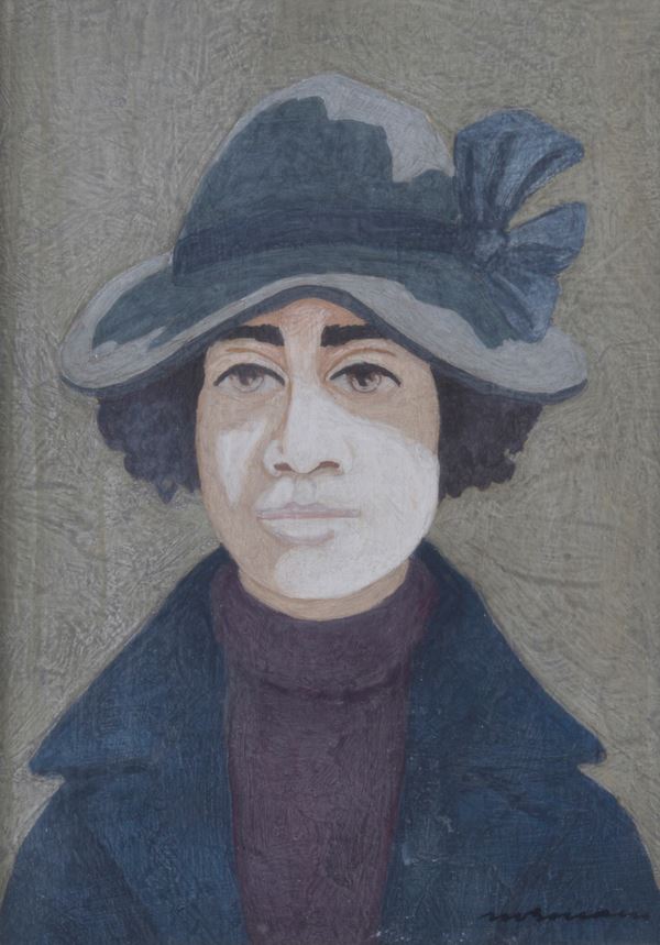 Marcello Boccacci - Donna con cappello