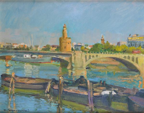 Cipriano Mannucci - Paesaggio di Guadalquivir