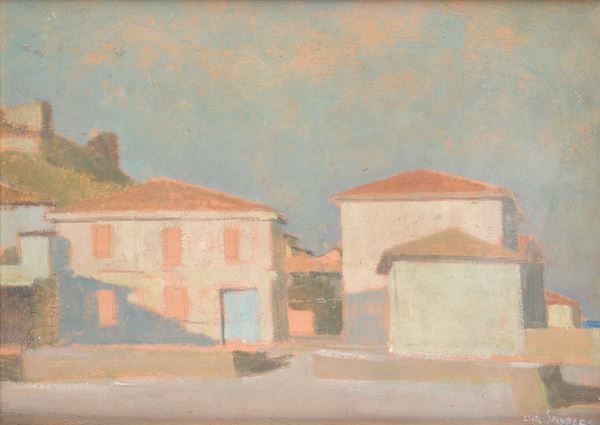 Christiaan Snijders - Paesaggio con case