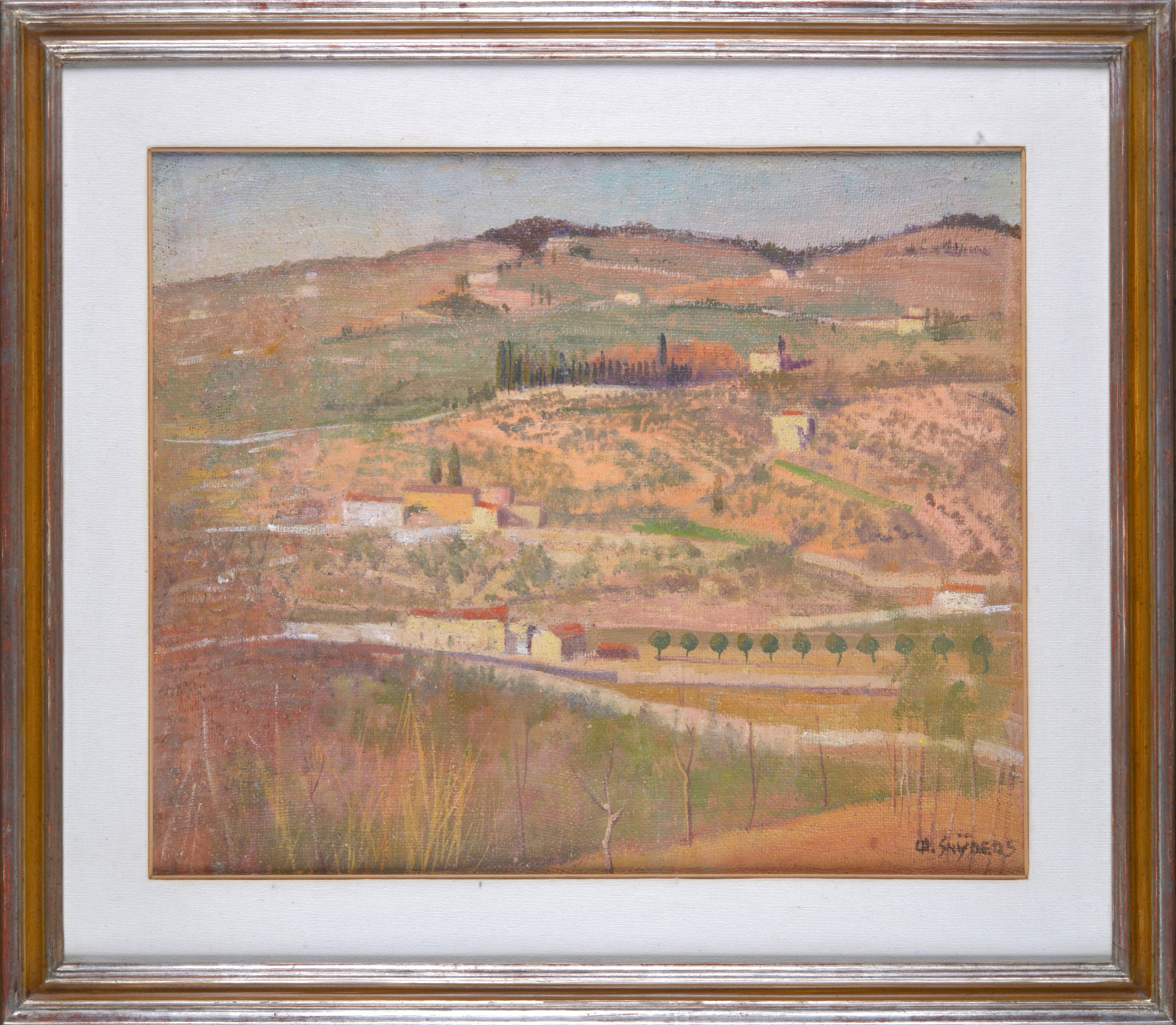 Christiaan Snijders - Paesaggio, olio su tela riportata su tavola