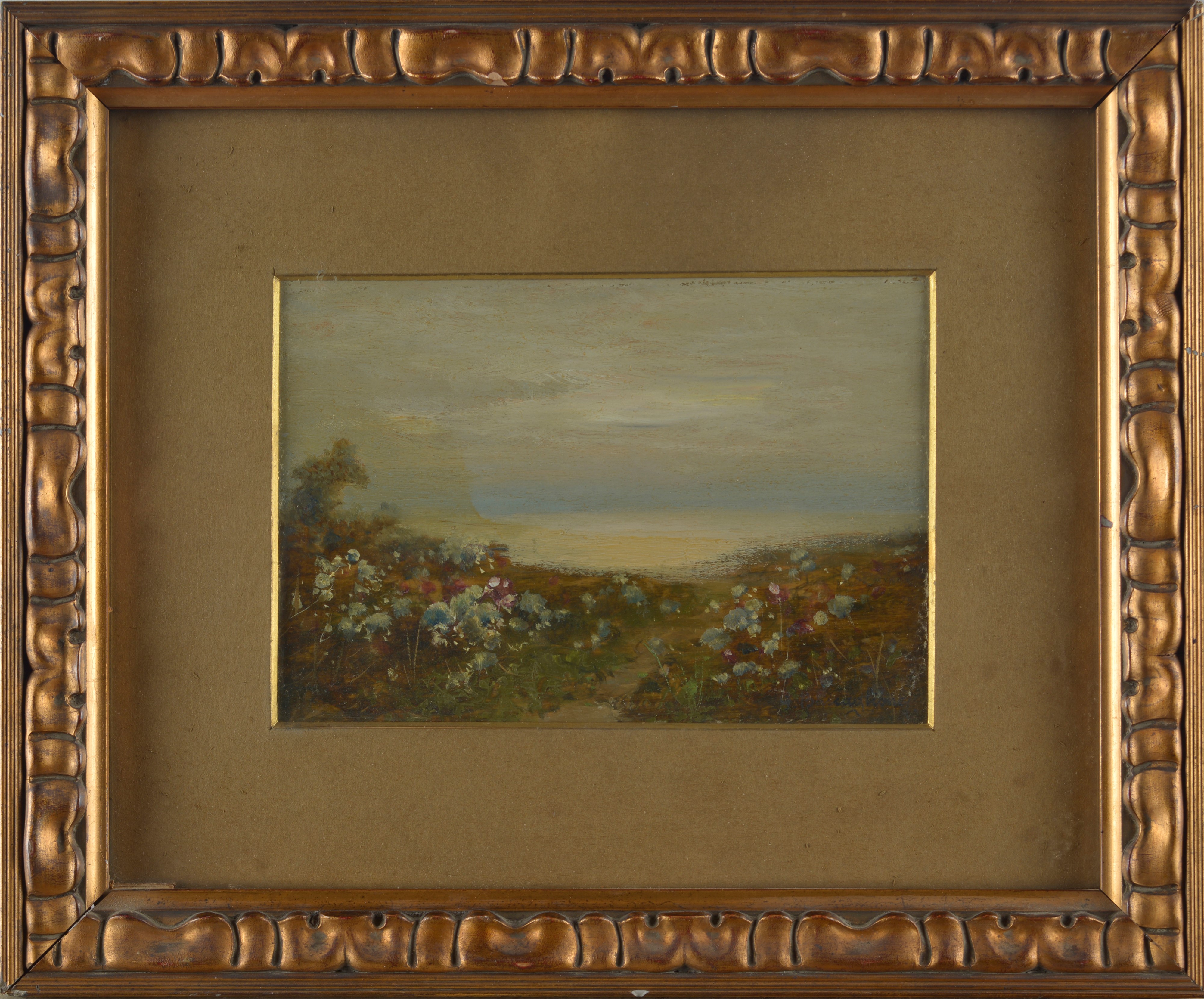 Giuseppe Buscaglione - Paesaggio, olio su tavola