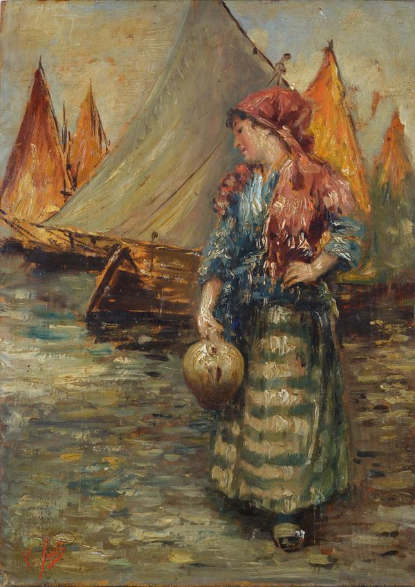 Vincenzo Irolli - Popolana con anfora