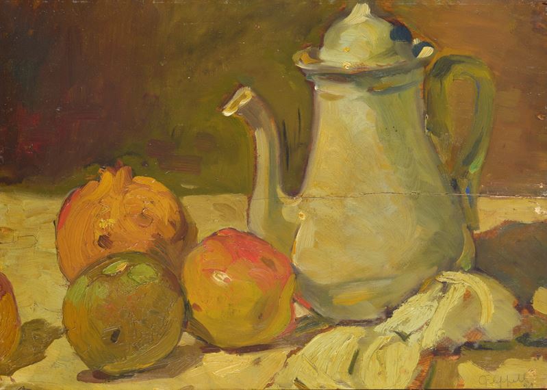 Natura morta con caffettiera