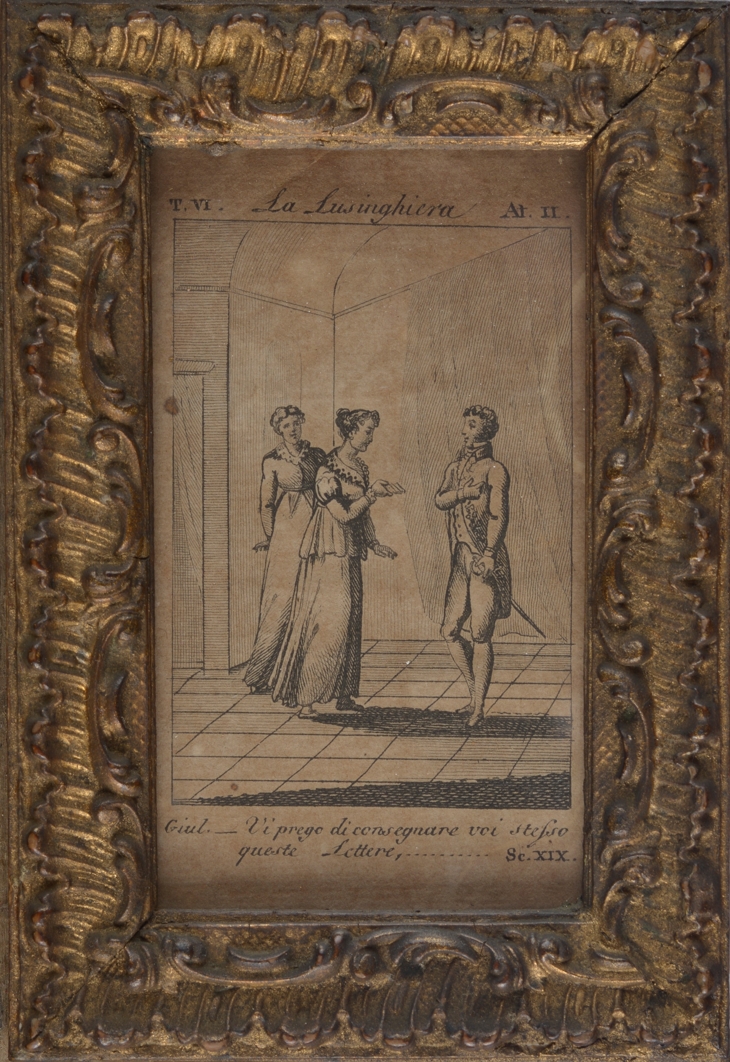 Lotto composto da sei incisioni