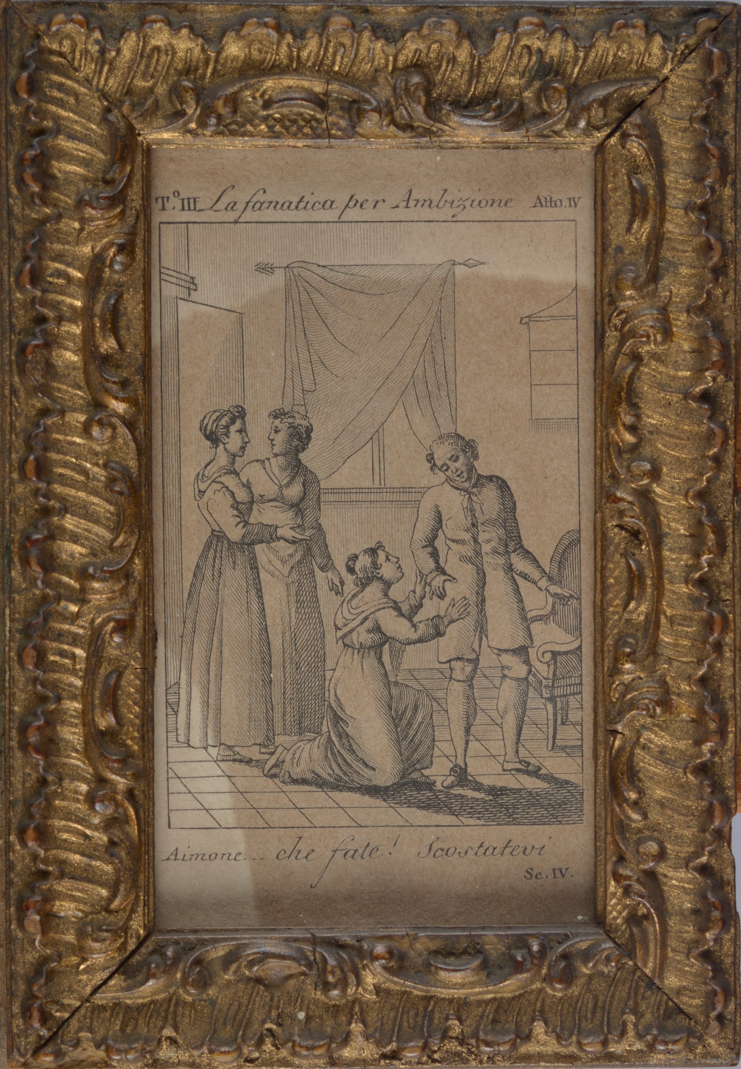 Lotto composto da sei incisioni