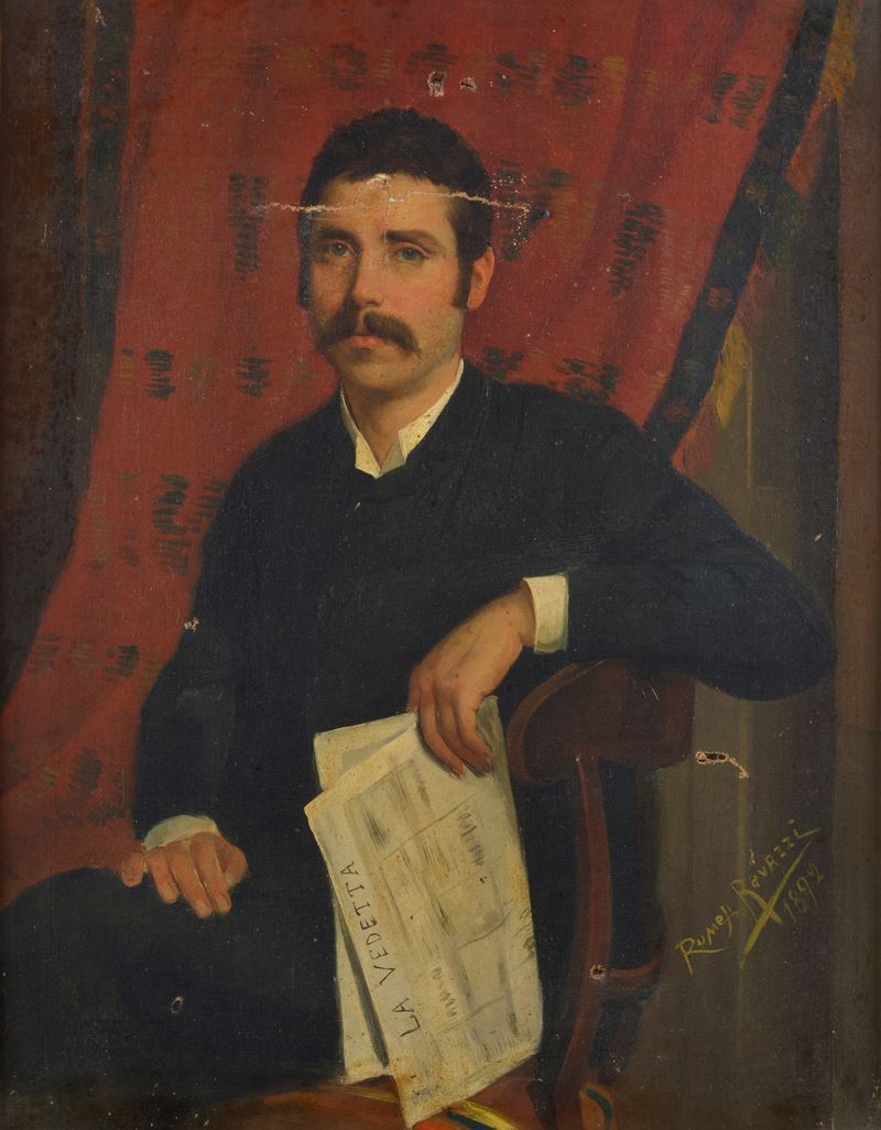 Uomo con giornale (La Vedetta)