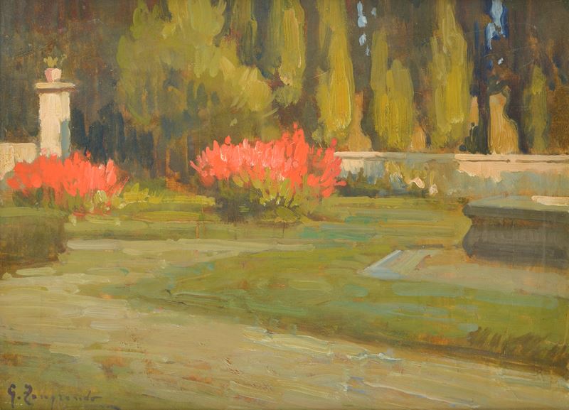 Giardino con fontana