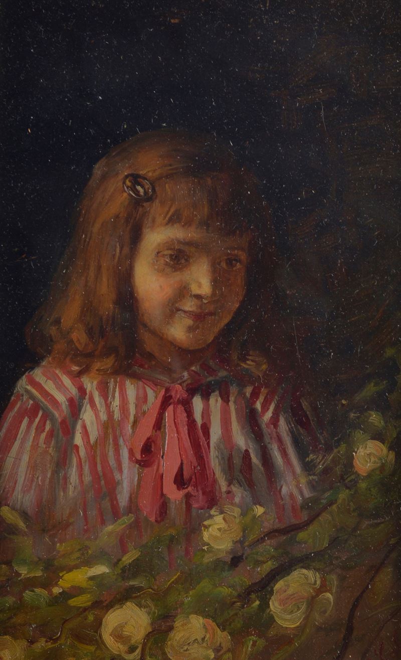 Bambina con rose