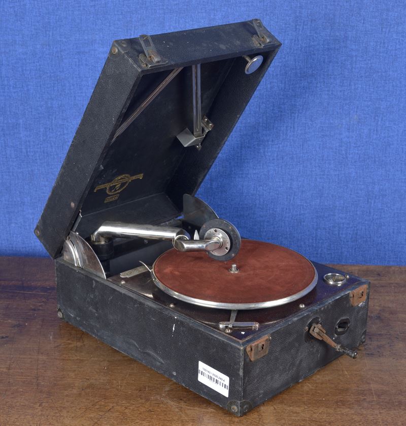 Grammofono portatile a valigetta