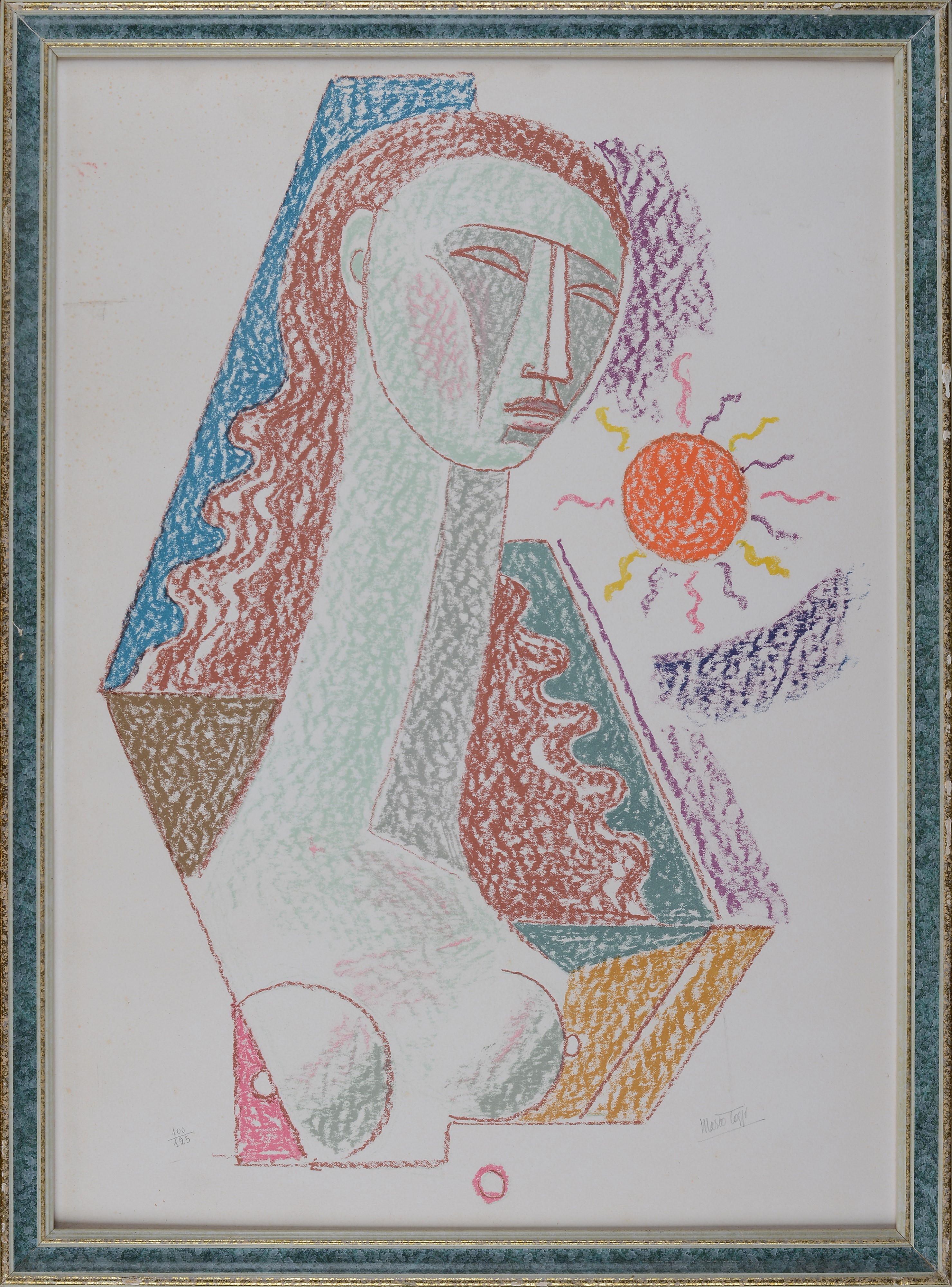 Mario Tozzi - Figura, litografia