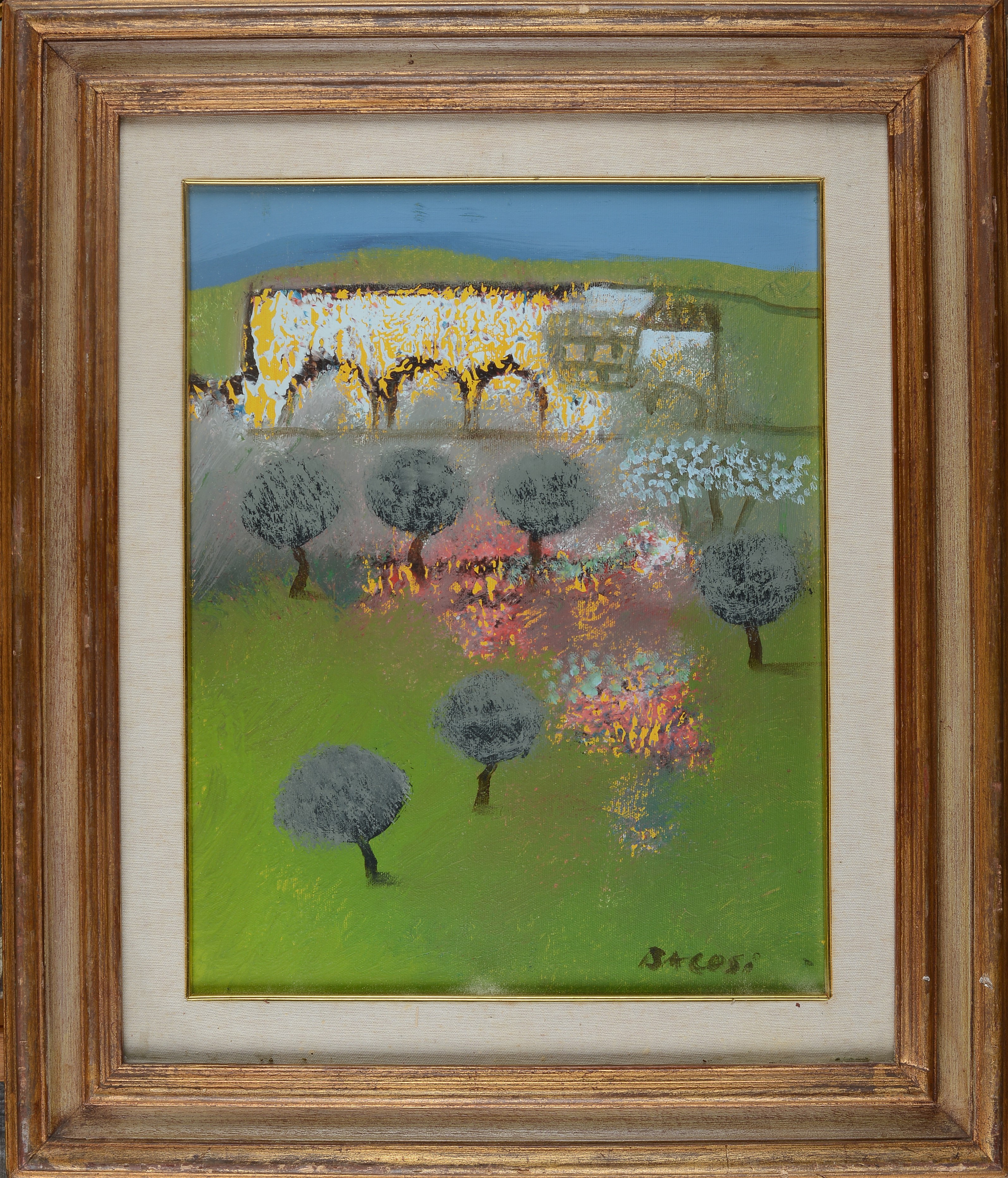 Manlio Bacosi - Paesaggio, olio su tela