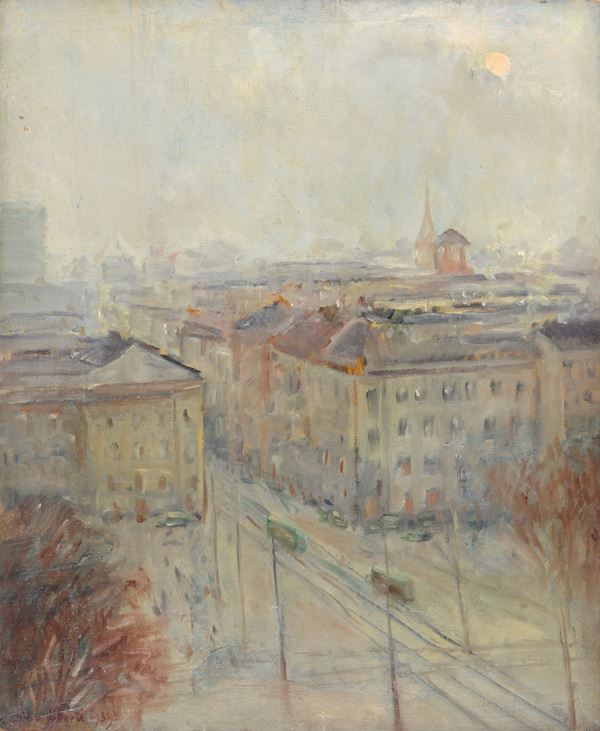 Dino Uberti - Veduta di città
