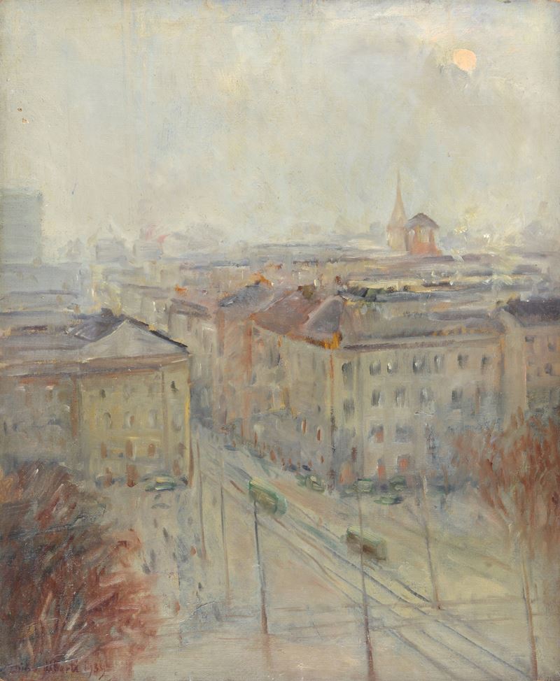 Dino Uberti - Veduta di città