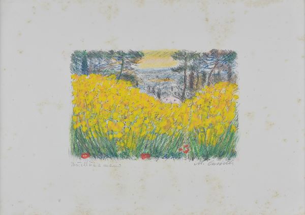 Michele Cascella - Campo fiorito
