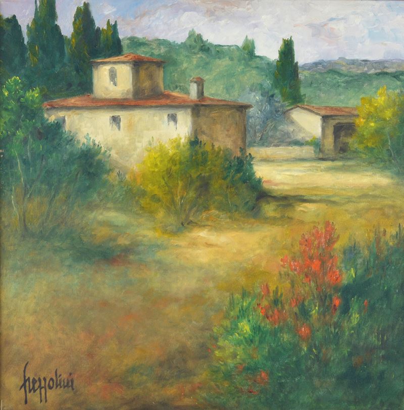 Paesaggio con case