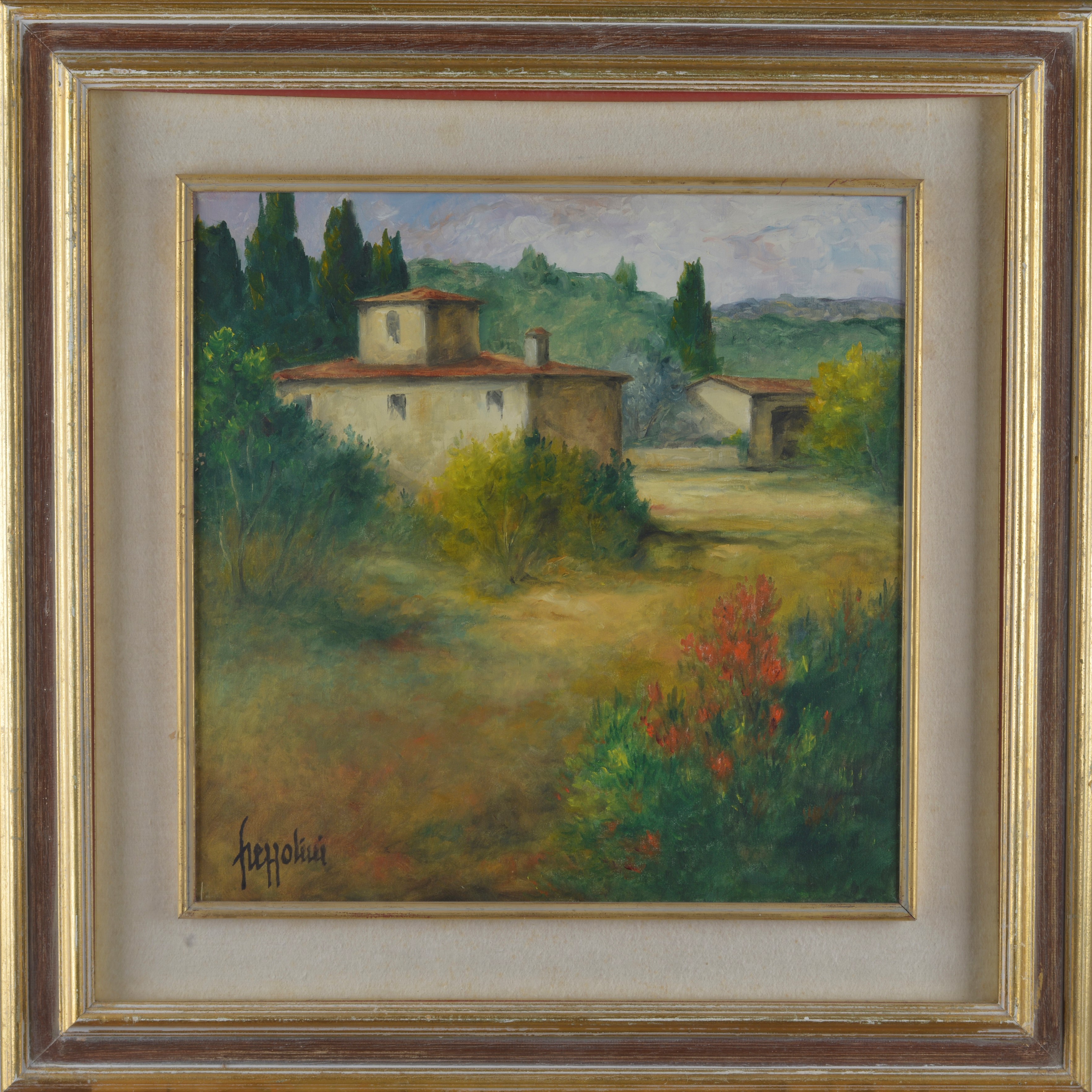 Paesaggio con case