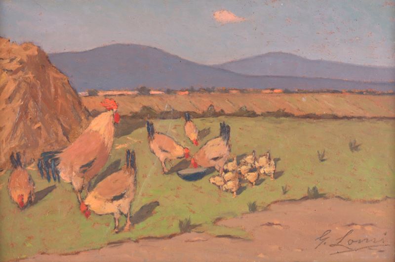 Polli sull'aia