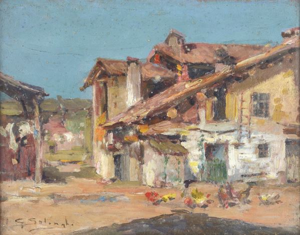 Giuseppe Solenghi - Casolare di campagna (fronte e retro)