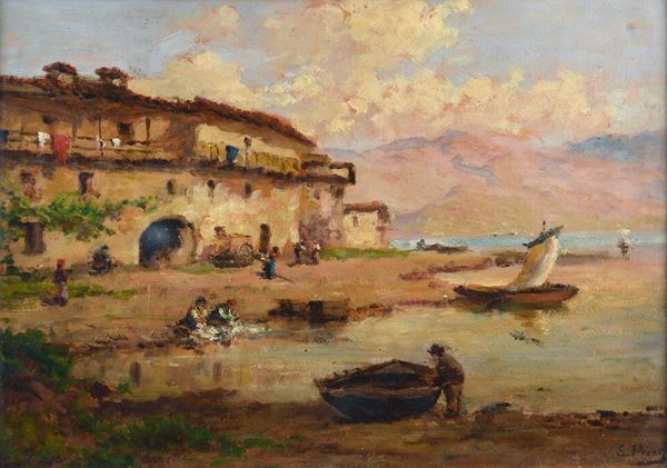 Silvio Poma - Casolare sul lago