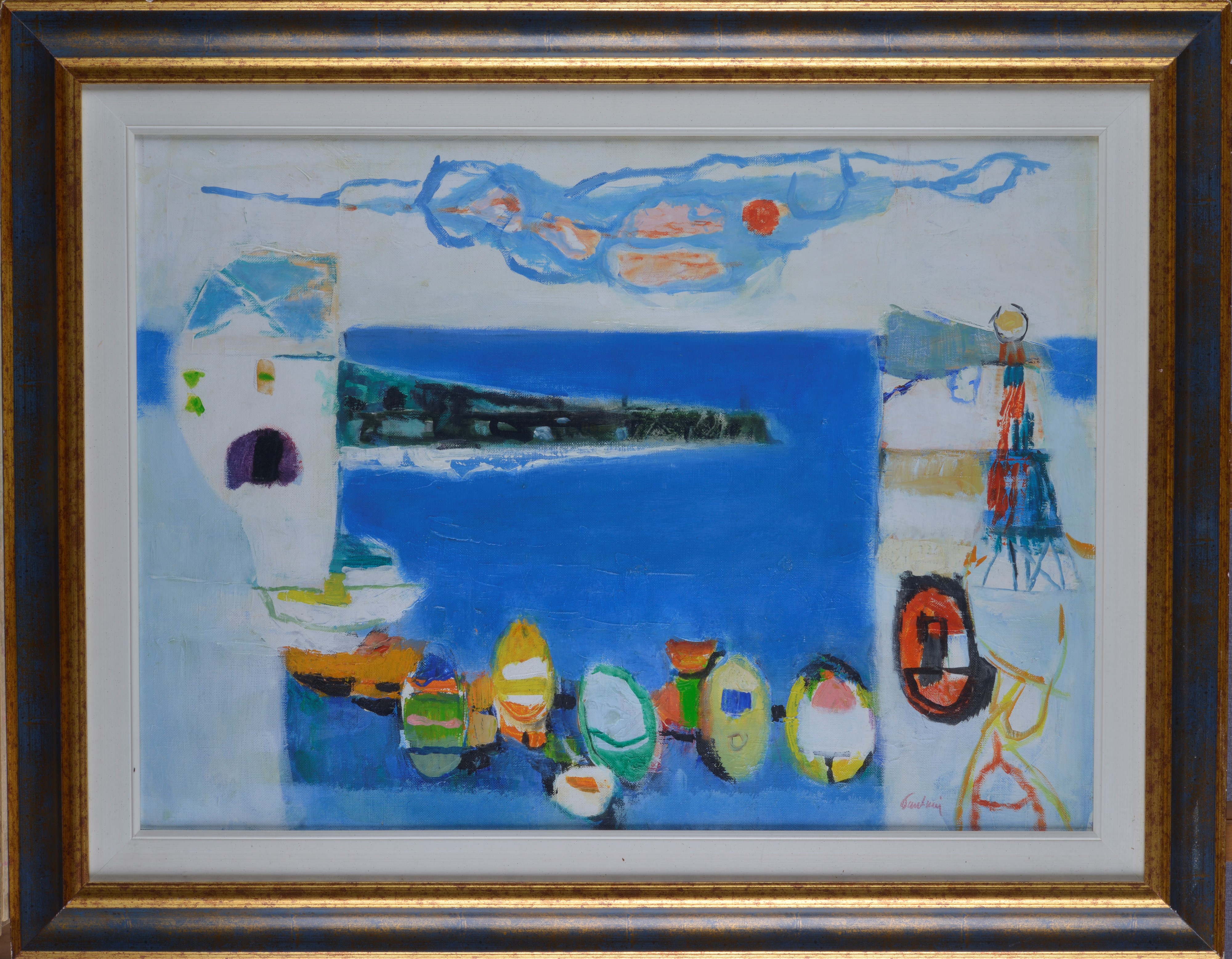Enrico Paulucci - Veduta, olio su tela
