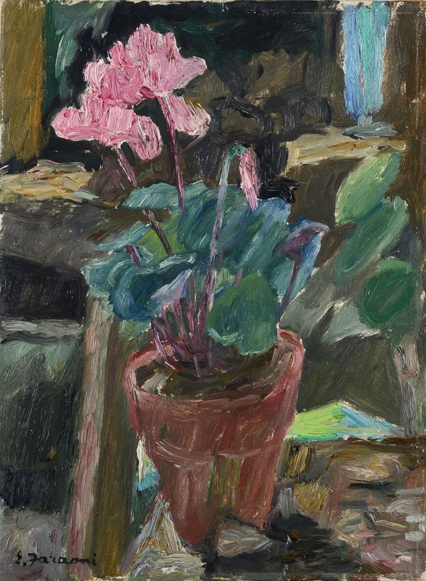 Enzo Faraoni - Vaso di ciclamini