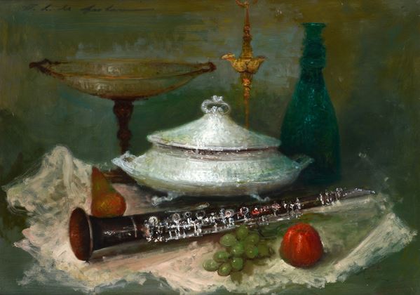 Osman Lorenzo de Scolari - Natura morta con clarinetto