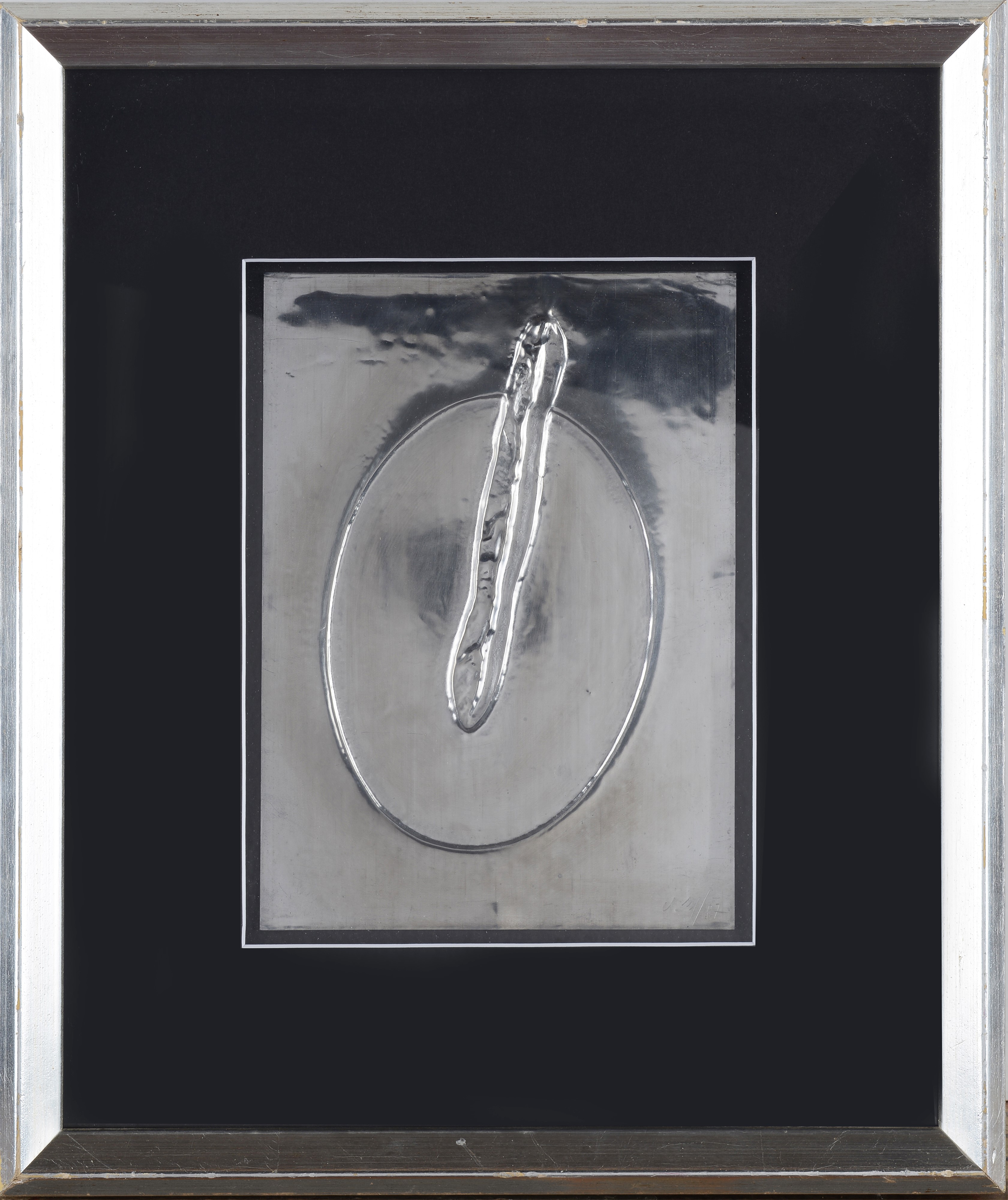 Umberto Mariani - Senza titolo (lamina in metallo lavorata a sbalzo), 1987