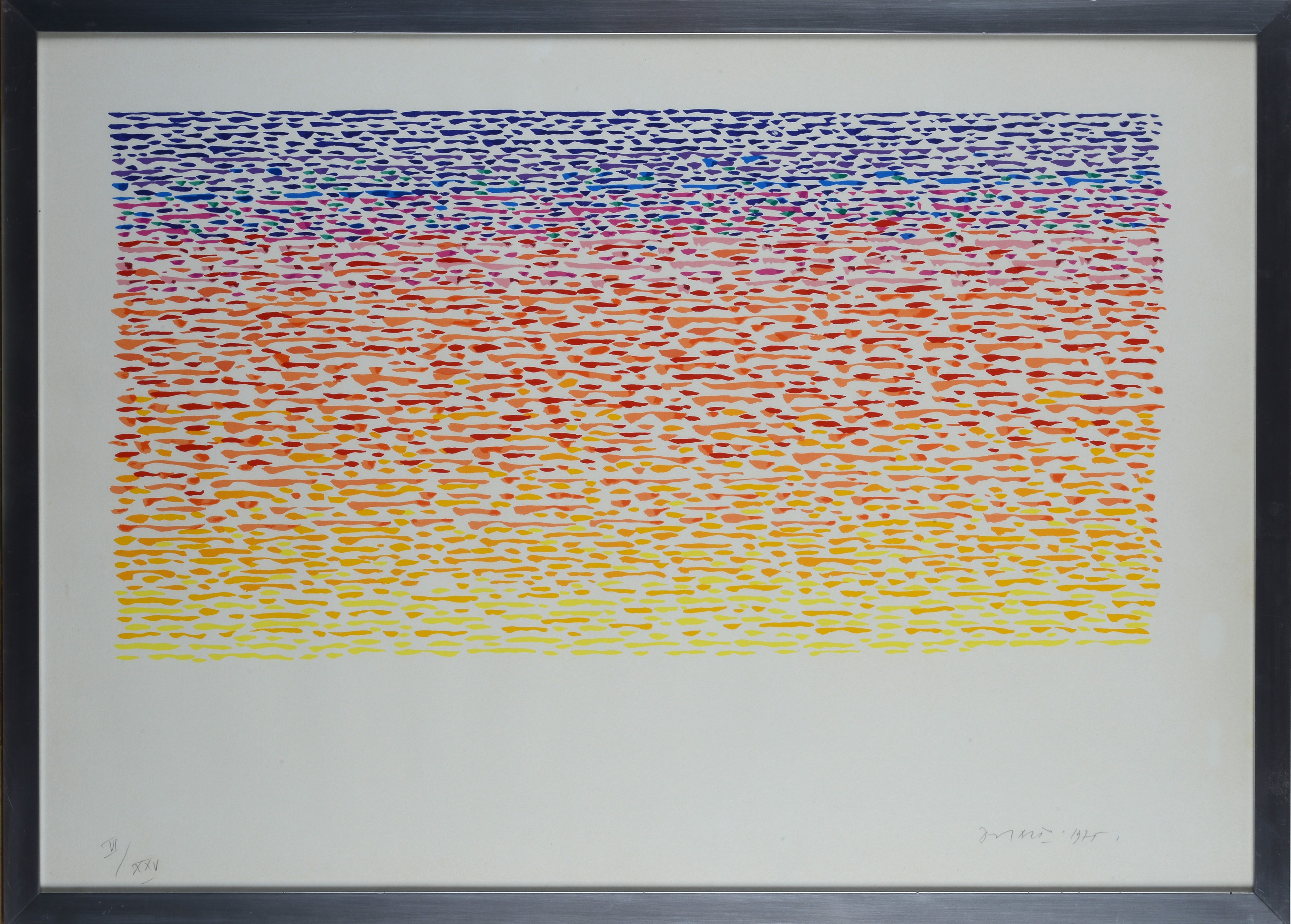 Piero Dorazio - Senza titolo (serigrafia, 1975)