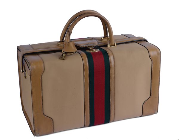 GUCCI - Borsone da viaggio 'Sherry Line'