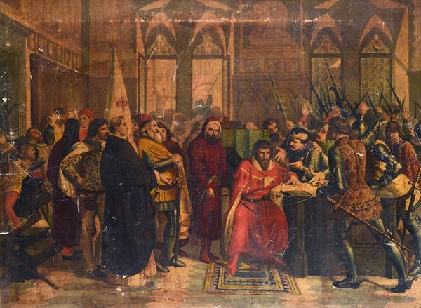 Anonimo, XIX sec. - La Cacciata del Duca di Atene