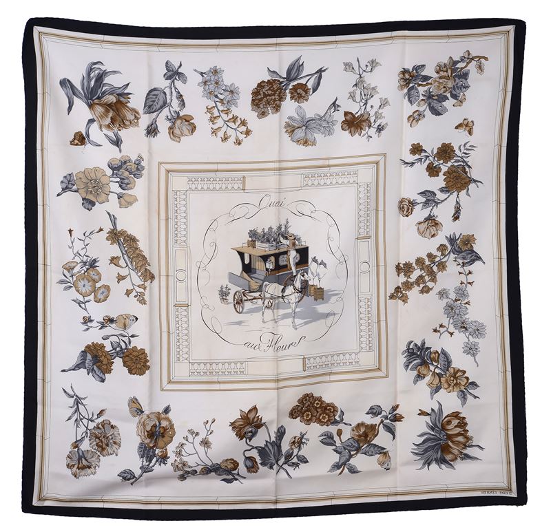 Foulard "Quai aux Fleurs"