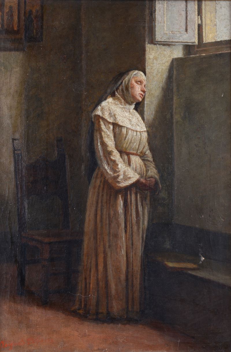 Suora in meditazione