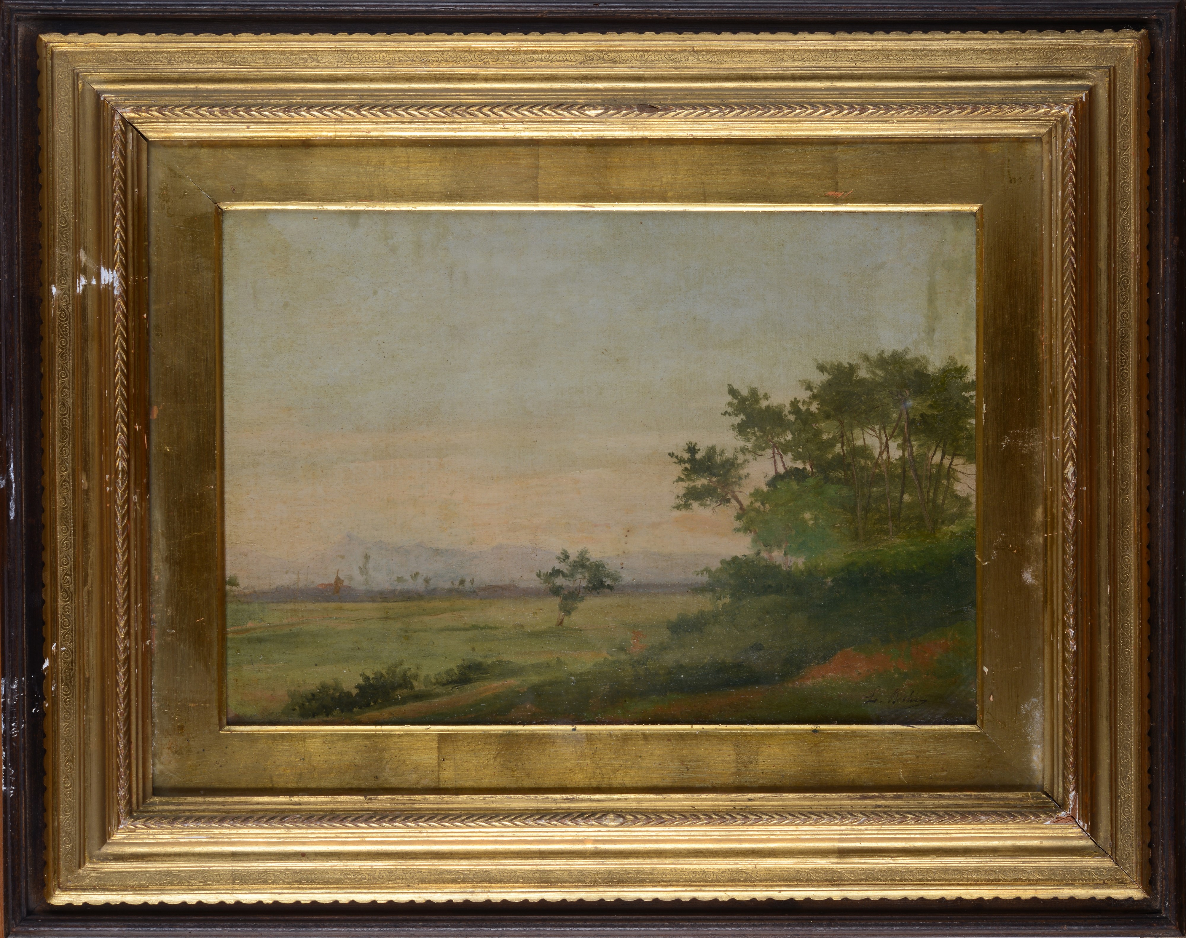 Luigi Bechi - Paesaggio di campagna