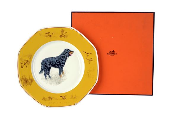 HERMES - Piatto 'Gordon Setter'